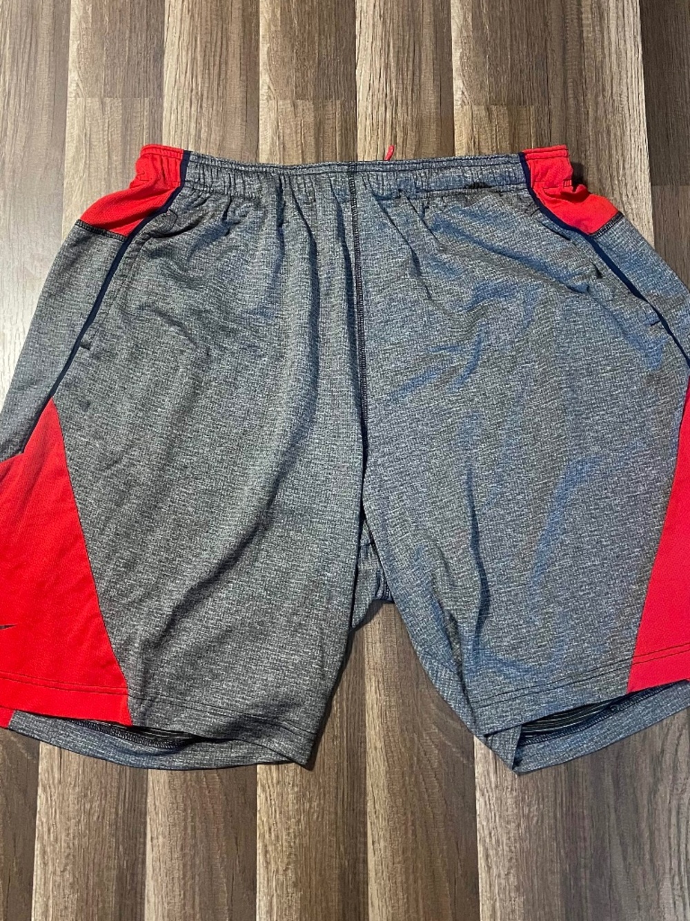 Grey and Red Ole Miss Nike athletic Dri-fit shorts Size 4xl